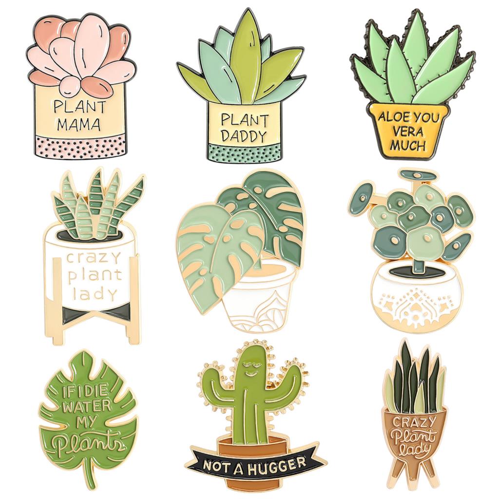 Potted Plant Brooch Monstera A - Aloe Vera Pot review and price