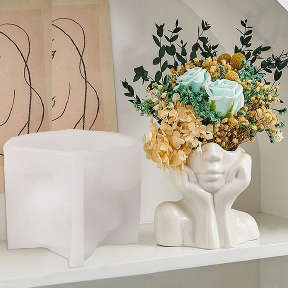 Abstract Face Planter Pot Sili - Echeveria Succulent review and price