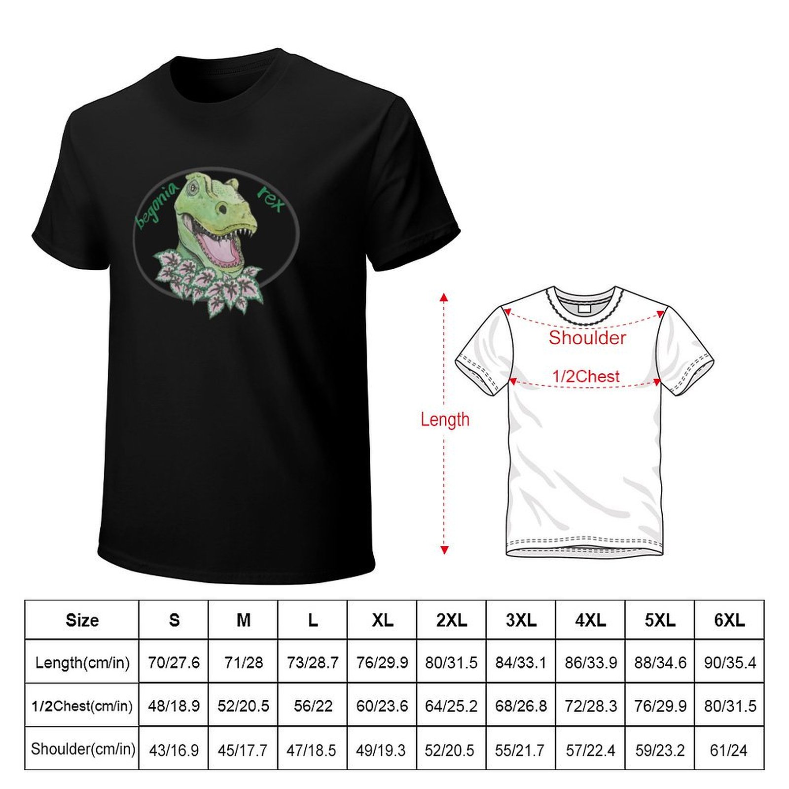 T rex begonia T-Shirt Thanksgi - Begonia Rex review and price